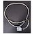 Chanel CC P19C La Pausa collana cintura logo a righe perla GHW scatola etichetta Blu - vista 2