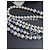 Chanel CC P19C La Pausa collana cintura logo a righe perla GHW scatola etichetta Blu - vista 9