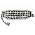 Chanel CC P19C Logo La Pausa Crociera Bracciale di Perle Striate scatola etichetta Blu