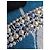 Chanel CC P19C Logo La Pausa Crociera Bracciale di Perle Striate scatola etichetta Blu - vista 11