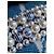 Chanel CC P19C Logo La Pausa Crociera Bracciale di Perle Striate scatola etichetta Blu - vista 8