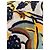 Foulard in Seta Vintage Sonia Rykiel Nero Crudo Giallo - vista 7