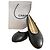 Cambon Bailarinas Chanel de piel negra Negro