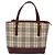Borsa a mano Burberry Nova Check in tela e pelle beige oro Auth BD809 D'oro - vista 10