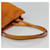 PRADA Shoulder Bag Nylon Orange Gold Auth EC663 Golden - view 7