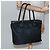 Céline Borsa a spalla CELINE in nylon nero e oro Auth EC662 D'oro - vista 19