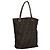 FENDI Zucca Canvas Handtasche braun schwarz silber Auth EC490