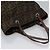 FENDI Zucca Canvas Handtasche braun schwarz silber Auth EC490 - Ansicht 4