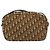 Borsa a spalla in tela Trotter Christian Dior marrone Auth EC573