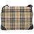Borsa a spalla in tela Nova Check di BURBERRY beige Auth KD198