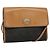 Borsa a spalla in tela a nido d'ape Christian Dior PVC nera e dorata Auth BA558 Nero D'oro