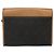 Borsa a spalla in tela a nido d'ape Christian Dior PVC nera e dorata Auth BA558 Nero D'oro - vista 2