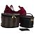 Borsa in tela Zucca Pecan FENDI Suede 4Set Rosa Marrone Nero Auth bs23233