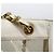 CHANEL Bolsa Tote Triple Coco Cadena Vinilo Cuero Blanco Oro CC Auth bs23423 Dorado - vista 16