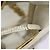 CHANEL Bolsa Tote Triple Coco Cadena Vinilo Cuero Blanco Oro CC Auth bs23423 Dorado - vista 23