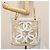 CHANEL Bolsa Tote Triple Coco Cadena Vinilo Cuero Blanco Oro CC Auth bs23423 Dorado - vista 24