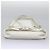CHANEL Bolsa Tote Triple Coco Cadena Vinilo Cuero Blanco Oro CC Auth bs23423 Dorado - vista 3
