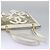 CHANEL Bolsa Tote Triple Coco Cadena Vinilo Cuero Blanco Oro CC Auth bs23423 Dorado - vista 5