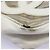 CHANEL Bolsa Tote Triple Coco Cadena Vinilo Cuero Blanco Oro CC Auth bs23423 Dorado - vista 7