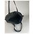 Vintage Chanel Monogramm Canvas Tasche Schwarz - Ansicht 12