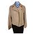 Autre Marque Gérard Darel Lederjacke Beige Lammleder Größe 40
