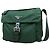 Borsa a tracolla Prada in nylon tessuto verde scuro con logo e fibbia