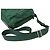 Borsa a tracolla Prada in nylon tessuto verde scuro con logo e fibbia - vista 3
