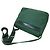 Borsa a tracolla Prada in nylon tessuto verde scuro con logo e fibbia - vista 4