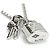 Collana con pendente Lockit in oro bianco K18WG Louis Vuitton - vista 3