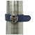 BRACCIALE LOUIS VUITTON WISH FLEUR MONOGRAM IN PELLE EPI BLU 18 CM - vista 8