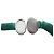 COLLANA VINTAGE CHRISTIAN DIOR CHOKER CON GRANDI PERLE TRASPARENTI Verde - vista 4