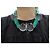 COLLANA VINTAGE CHRISTIAN DIOR CHOKER CON GRANDI PERLE TRASPARENTI Verde - vista 7