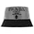 Cappello Bucket Prada Re-Nylon Nero con Borchie - vista 8