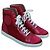 Sneakers alte Medusa Versace in satin e pelle fucsia 41 - vista 2