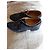 Autre Marque Scarpe stringate ricamate in pelle e tela nero blu navy - vista 2