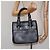 Borsa a mano in pelle nera Burberry Auth am8014 Nero - vista 22