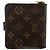 LOUIS VUITTON Monogram Groom Portefeuille Compact Zippé Bleu M60036 LV Auth hk2238 Monogramme - vue 2