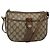 GUCCI GG Supreme Web Sherry Line Borsa PVC Beige Oro 89 02 032 Auth BA728 D'oro