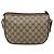 GUCCI GG Supreme Web Sherry Line Borsa PVC Beige Oro 89 02 032 Auth BA728 D'oro - vista 2