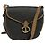 Borsa a spalla in tela a nido d'ape Christian Dior in pelle PVC nera e marrone Auth BA497 Nero