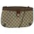 GUCCI GG Supreme Web Sherry Line Borsa PVC Beige Oro 39 02 026 Auth bs23685 D'oro