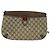GUCCI GG Supreme Web Sherry Line Borsa PVC Beige Oro 39 02 026 Auth bs23685 D'oro - vista 13