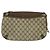 GUCCI GG Supreme Web Sherry Line Borsa PVC Beige Oro 39 02 026 Auth bs23685 D'oro - vista 2