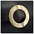 Céline Borsa a spalla in pelle nera e oro CELINE Circle Auth BD909 Nero D'oro - vista 18
