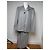 Vintage Givenchy Woll-Doppelset Grau 42/XL