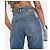 Stella Mc Cartney Jeans rectos de tiro medio con cortes STELLA MCCARTNEY Azul Azul claro Azul oscuro - vista 4