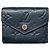 Portafoglio Louis Vuitton Zoe Monogram Empreinte Pelle Blu Navy Blu scuro
