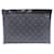 Louis Vuitton Pochette Discovery Men's Clutch Bag Black Monogram Cloth  ref.2125530