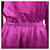 Robe longue brodée Yves Saint Laurent Violet  - vue 3