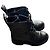 Stivaletti Hugo Boss in pelle nera con lacci Nero